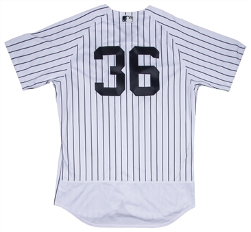 2016 Carlos Beltran Game Used New York Yankees Home Jersey used on 07/15/2016 for 1,500th Career RBI (MLB Authenticated & Steiner)